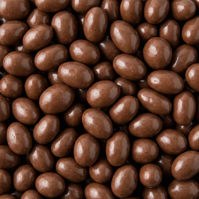 Erdnüsse in Vollmilchschokolade Detail